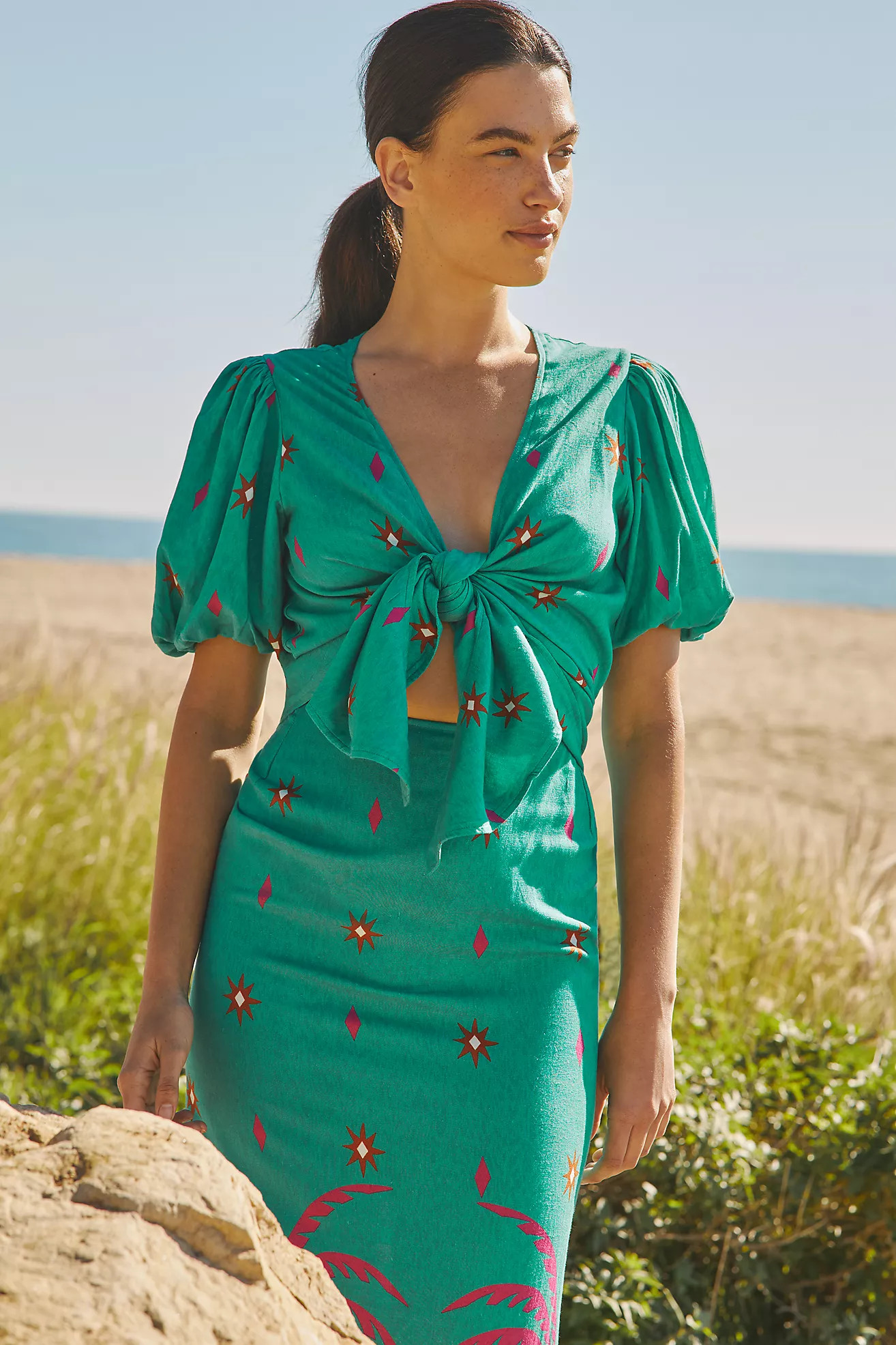Beach Riot x Anthropologie Marta Midi Dress | Anthropologie (US)