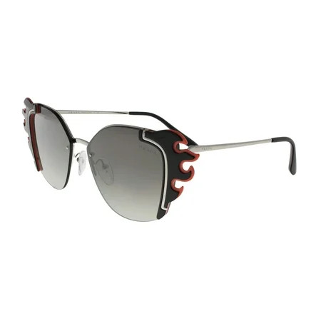 Prada PR59VS 4275O0 ABSOLUTE Silver/Black Orange Cateye Sunglasses | Walmart (US)