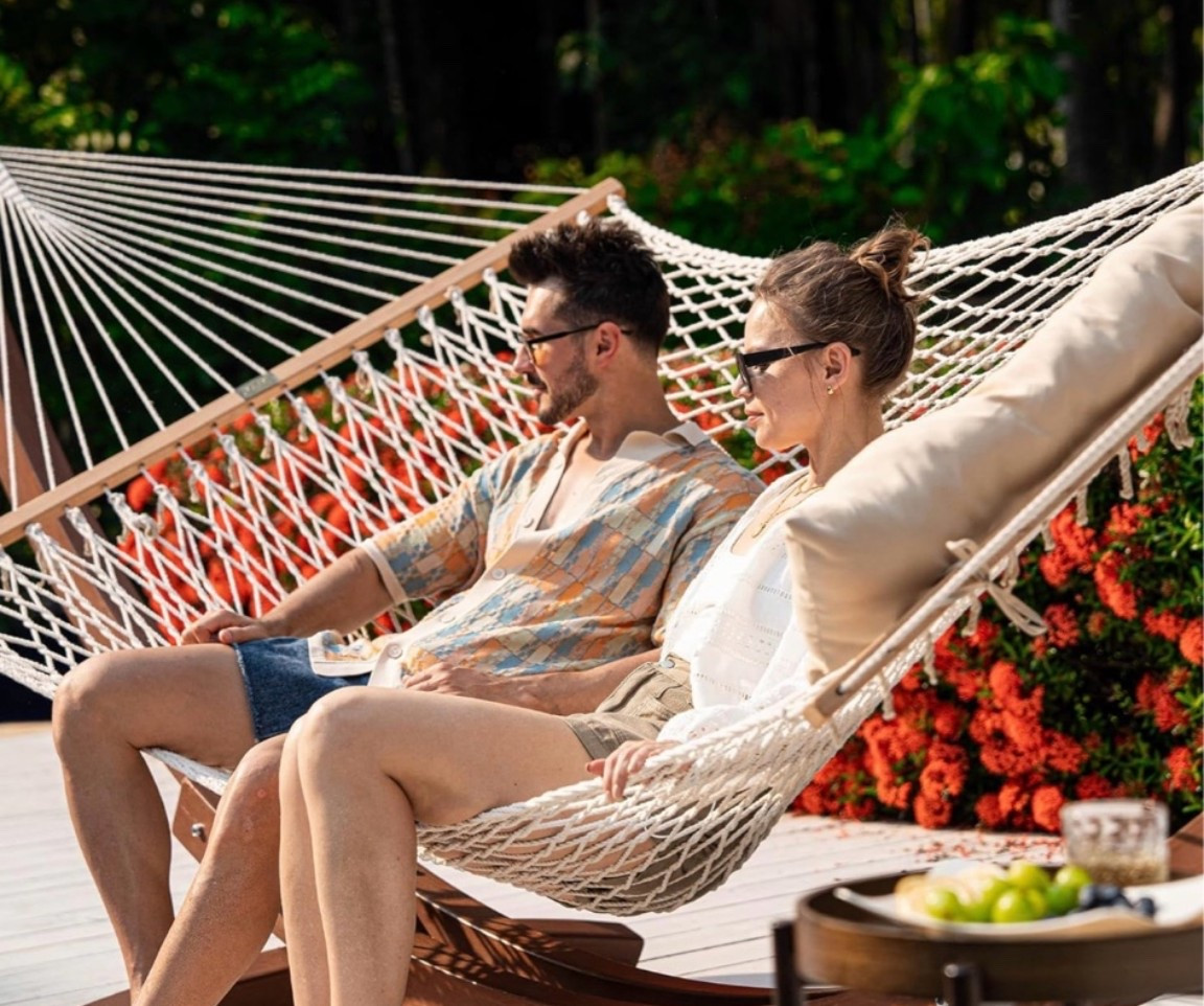 There is something about a classic rope hammock that instantly makes you slow down. 🏖️ Perfect for afternoon naps, reading outside, backyard lounging, lake house weekends, patio decor, and peaceful summer evenings under the trees. The handwoven design and traditional spreader bar create that timeless summer feeling that never goes out of style. 

If your goal this season is more slow mornings and less rushing around, this is the backyard upgrade worth making. ☀️

#LTKHome #LTKSeasonal #LTKU