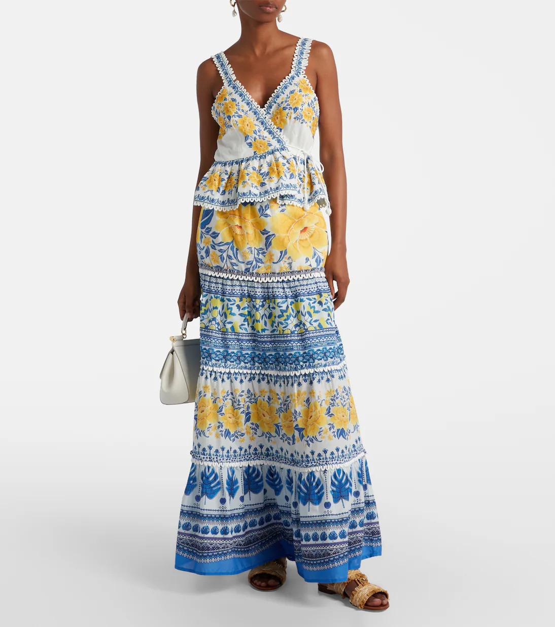 Zuli floral lace-trimmed cotton top | Mytheresa (UK)