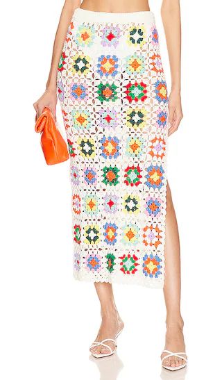 Kennedi Maxi Skirt in White Multi | Revolve Clothing (Global)