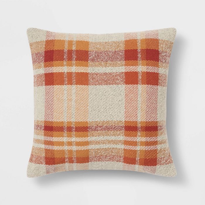 Plaid Square Throw Pillow - Threshold™ | Target