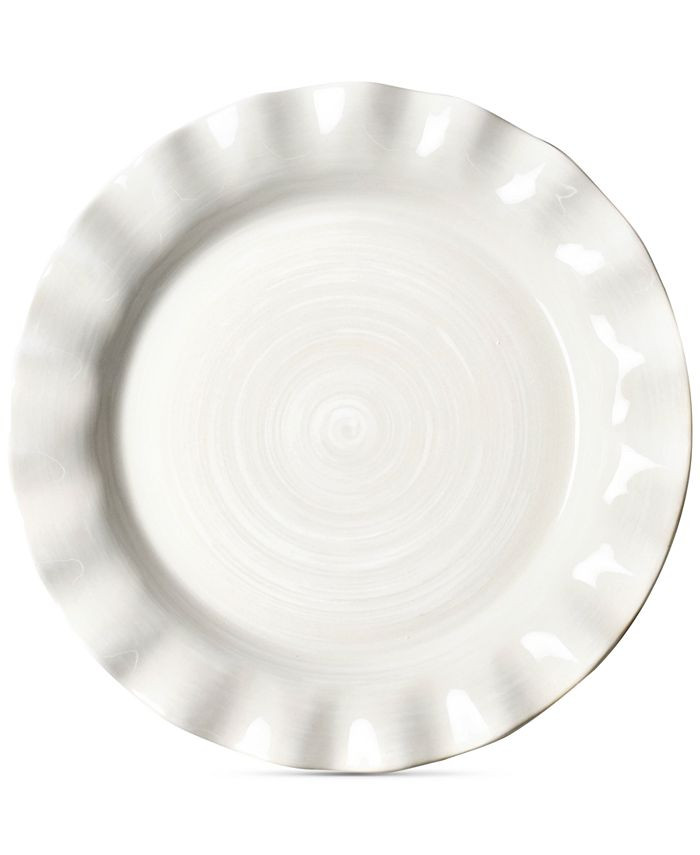 by Laura Johnson Signature Ruffle White Dinner Plate | Macys (US)