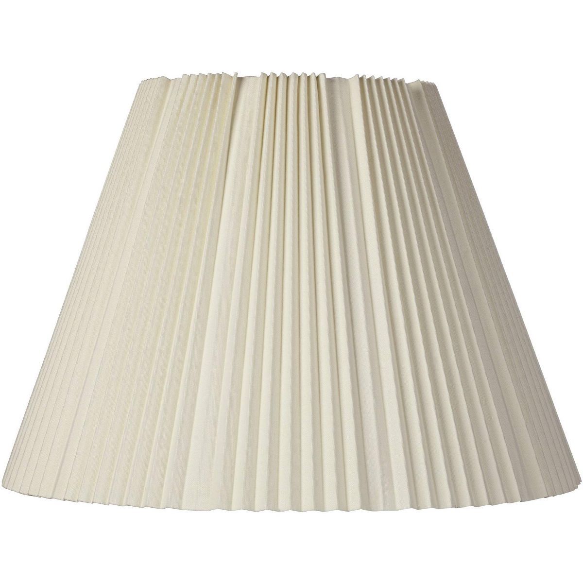 Springcrest Eggshell Pleated Large Empire Lamp Shade 9" Top x 17" Bottom x 11.75" High x 12.25" S... | Target