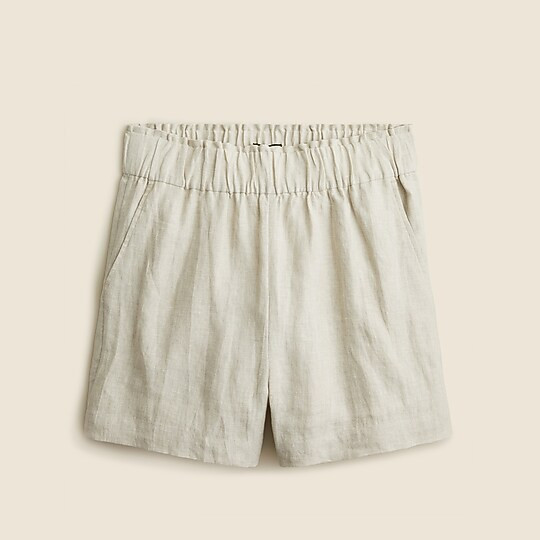 Pull-on linen short | J. Crew US