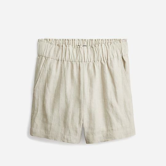 Pull-on linen short | J.Crew US