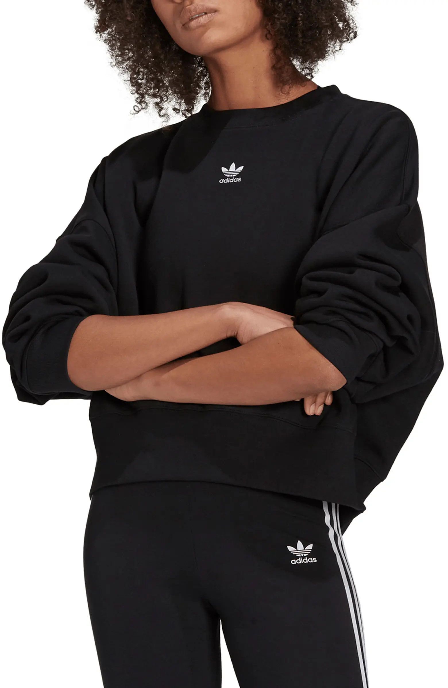 adidas Originals Trefoil Crewneck Sweatshirt | Nordstrom | Nordstrom