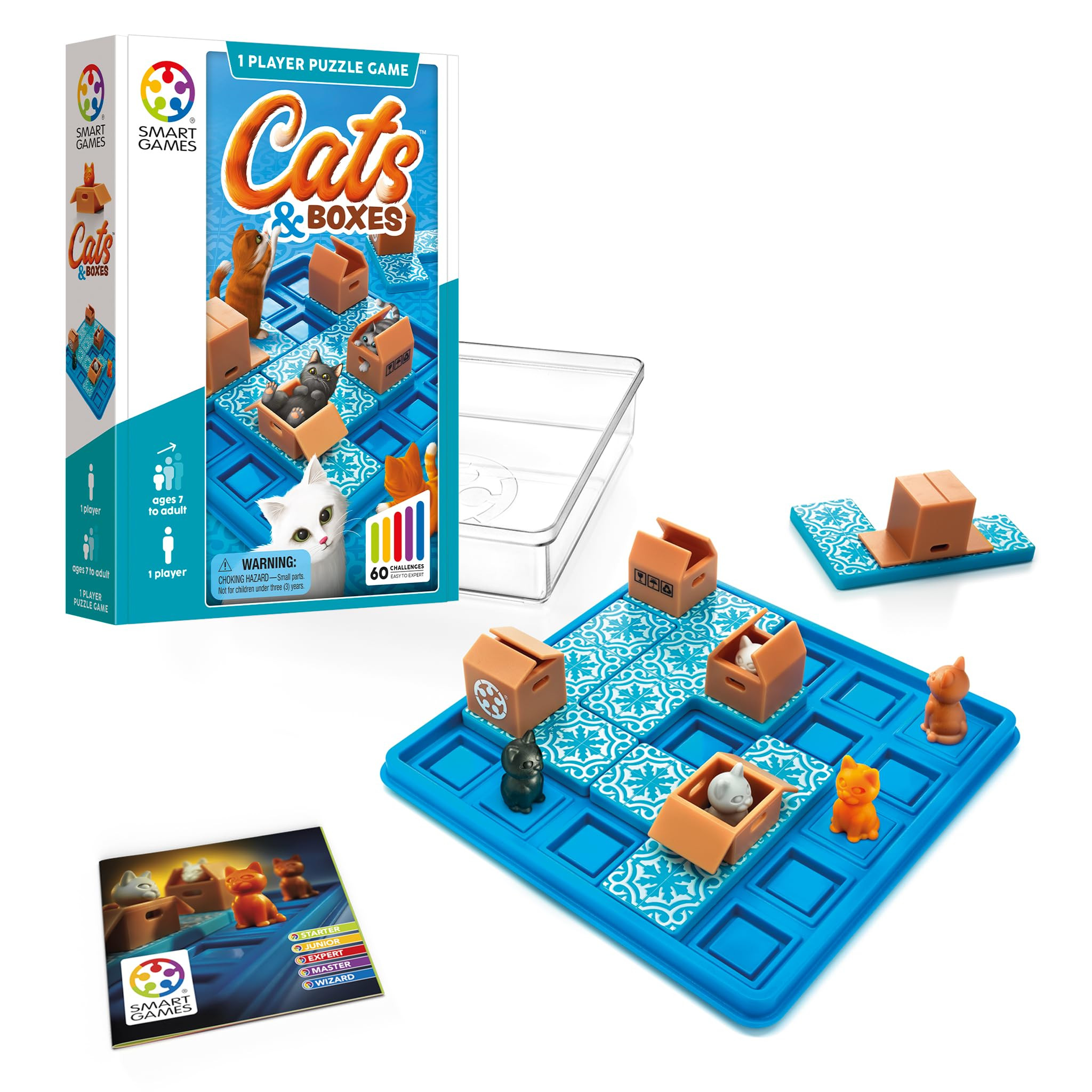 SmartGames Cats & Boxes Travel Game with 60 Challenges for Ages 7-Adult | Amazon (US)