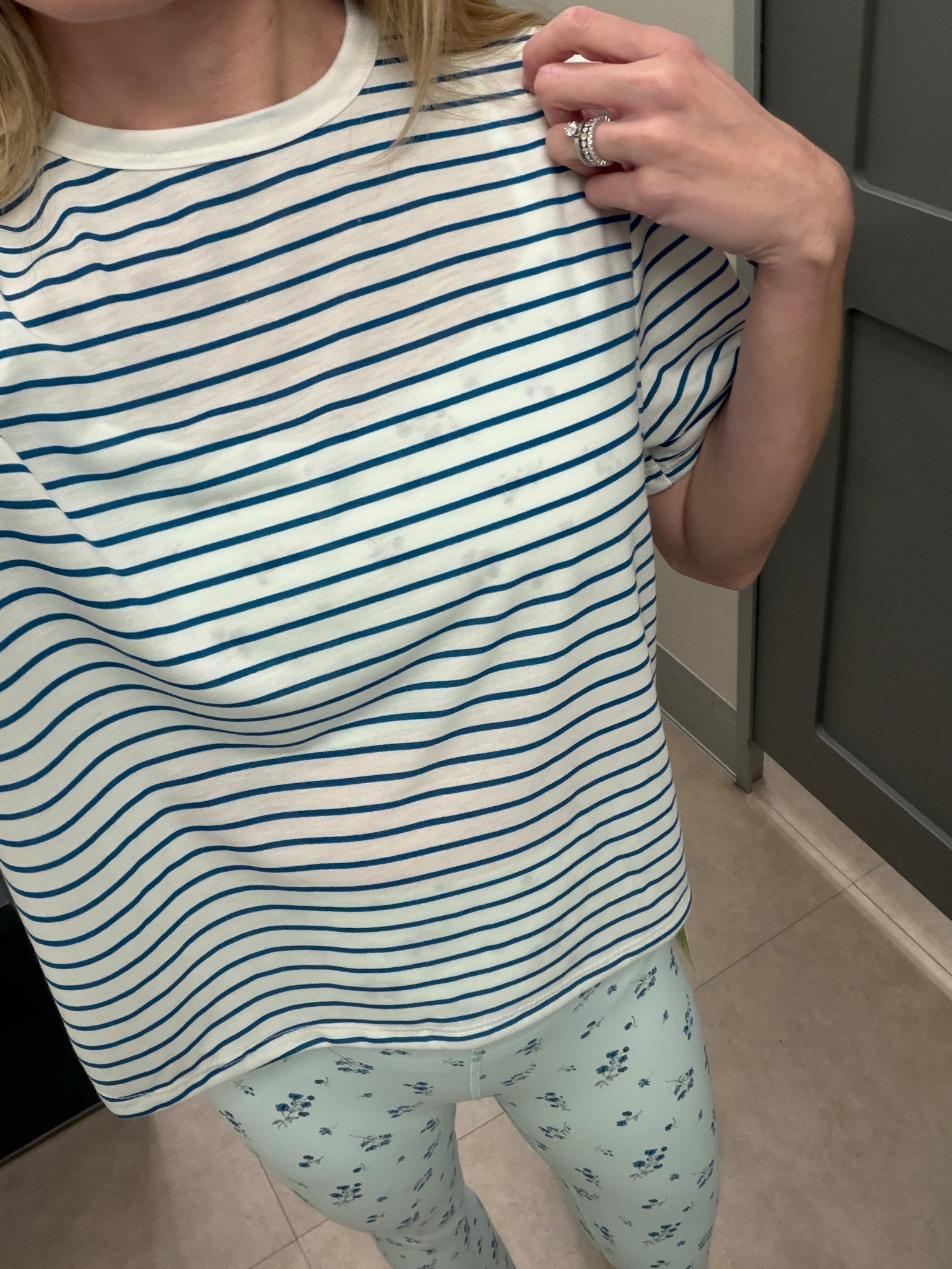 The cutest blue and white floral athleisure set and cropped striped T-shirt from target – all under $35 ￼

#LTKfitnessgoals #LTKselfcare #LTKActive