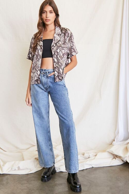 Relaxed Crisscross-Waist Jeans | Forever 21 (US)