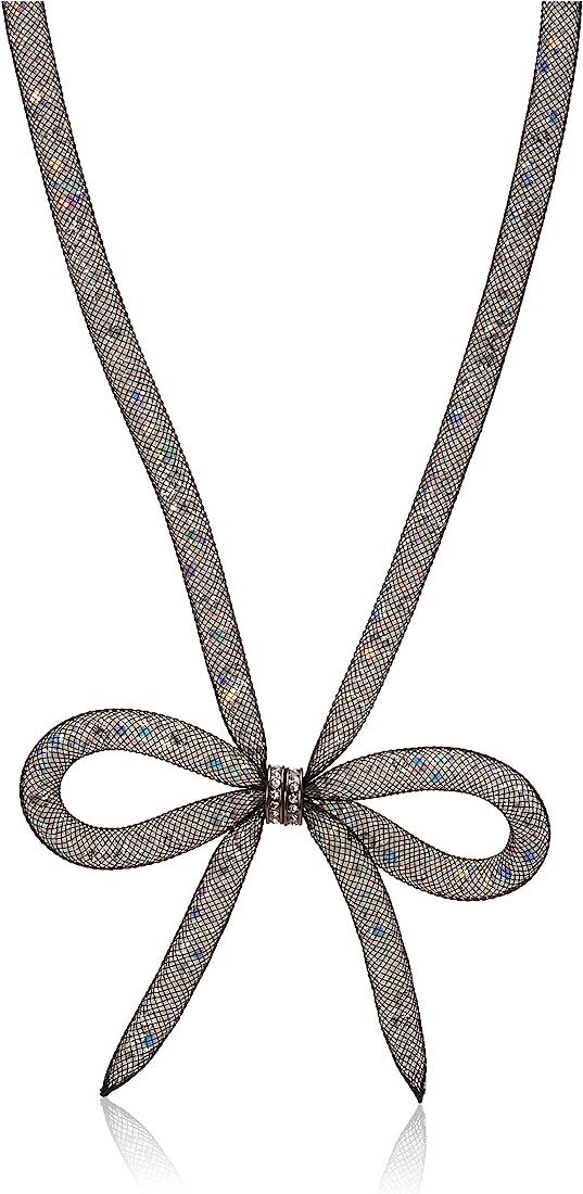 Betsey Johnson Mesh Bow Necklace | Amazon (US)