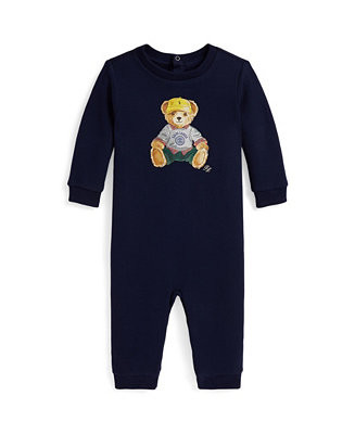Baby Boys Fleece Knit Coverall | Macy's