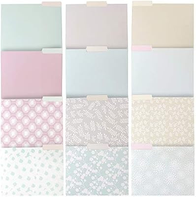 Decorative File Folders, Letter Size (9.5 x 11.5 Inches, 12-Pack) | Amazon (US)