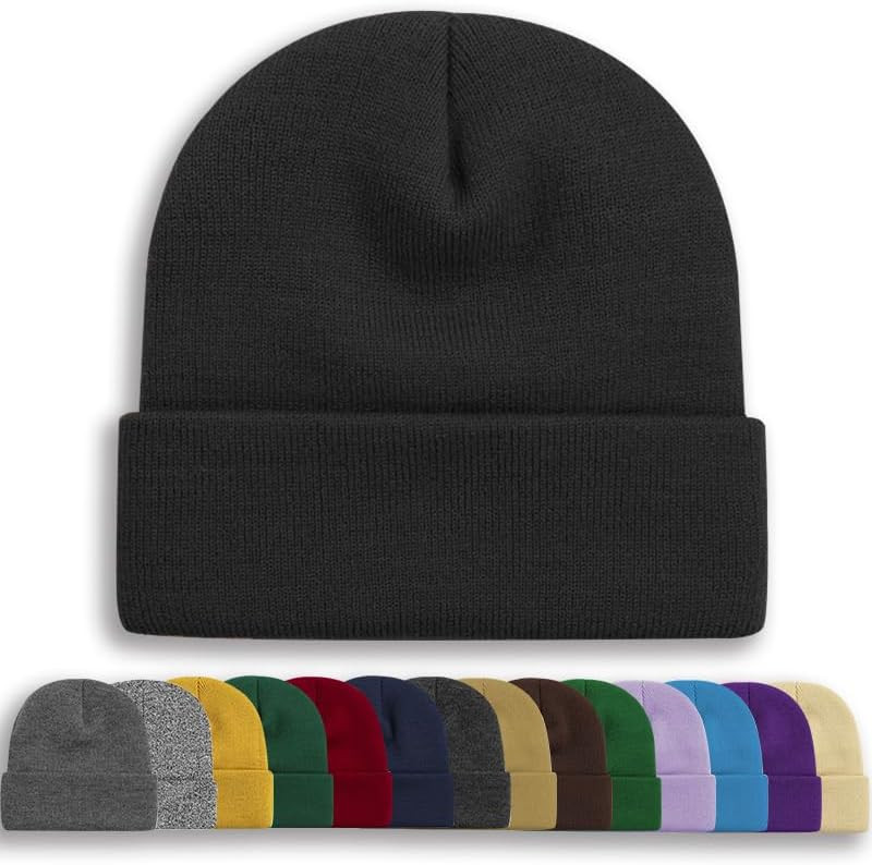 Rosoz Unisex Beanie Winter Knitted Skull Cuffed Soft Warm Hat for Men/Women Slouchy Ski Watch Cap | Amazon (US)