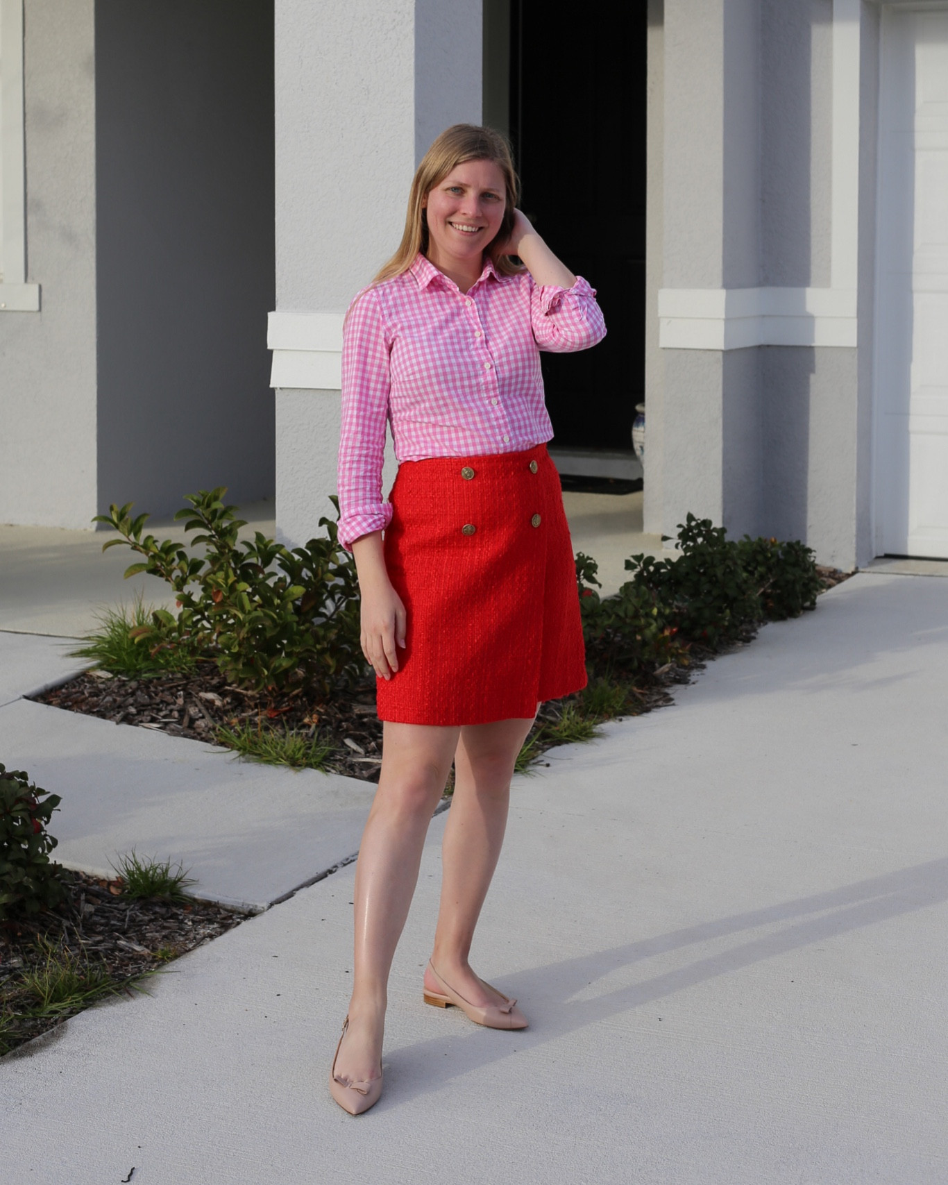 Pink and red Valentine’s Day outfit inspo for the office  

#LTKworkwear