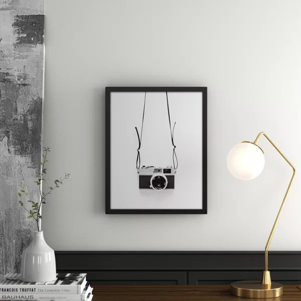 Black And White Vintage Camera - Picture Frame Photograph on Canvas | Wayfair North America