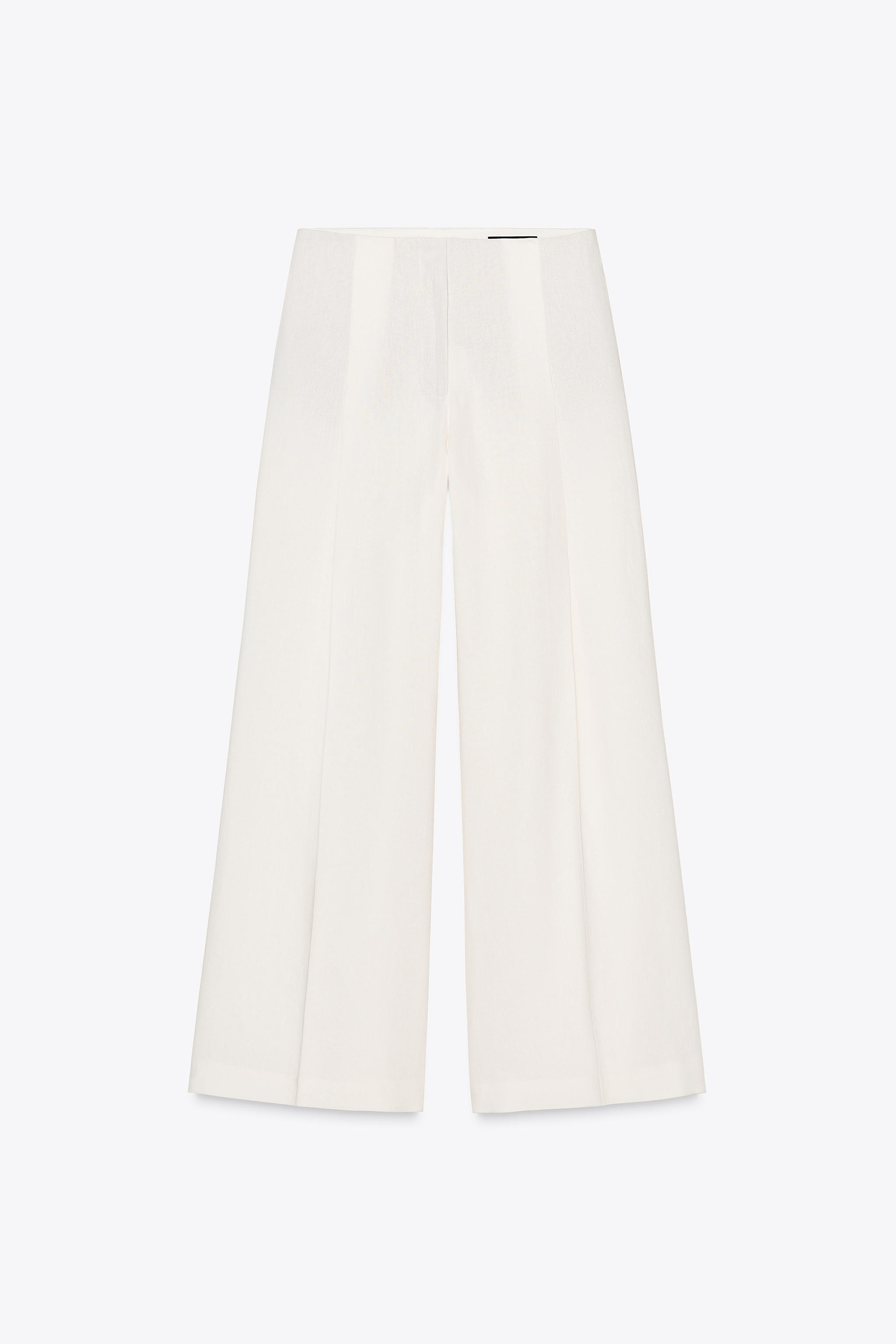LINEN BLEND PLEATED PANTS ZW COLLECTION | Zara US