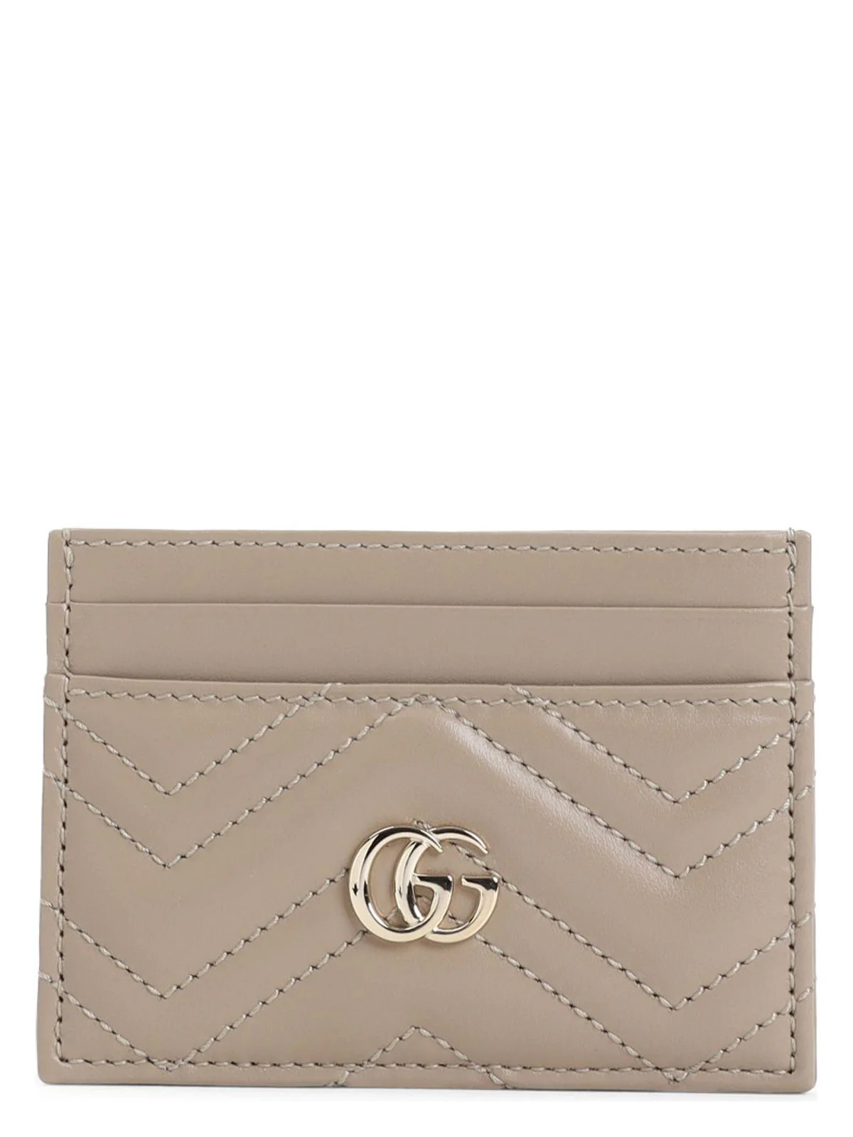 Gucci Women's Leather Credit Card Case in Nude & Neutrals | Size UNICA | 443127DTDHD | LOZURI