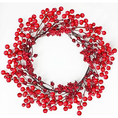 18 Inch Christmas Wreath Berry Wreath Winter Wreath Winter Wreath | Amazon (US)