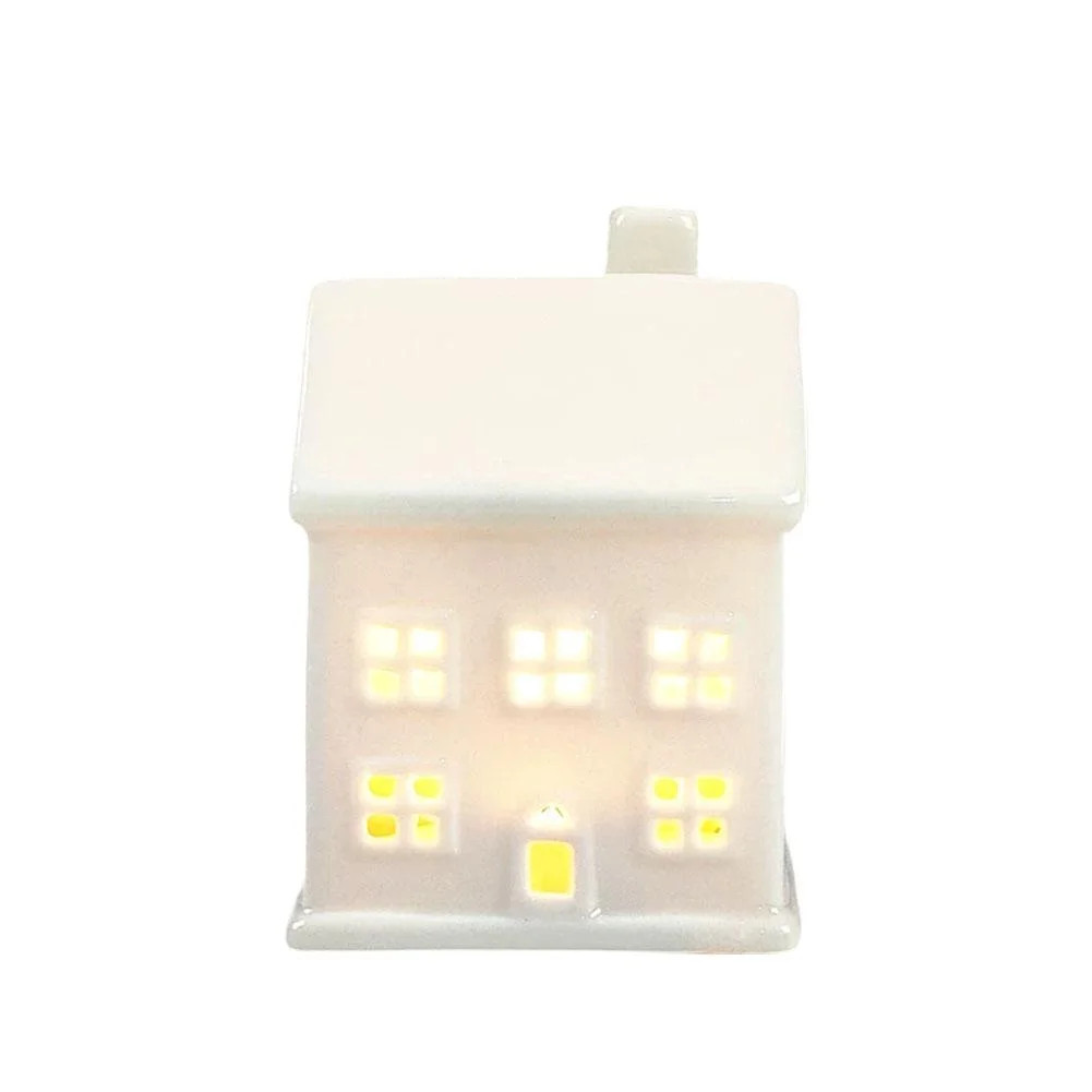 Christmas Village Houses LED Lighted Ceramic White House Christmas Decorations Indoor for Holiday... | Walmart (US)