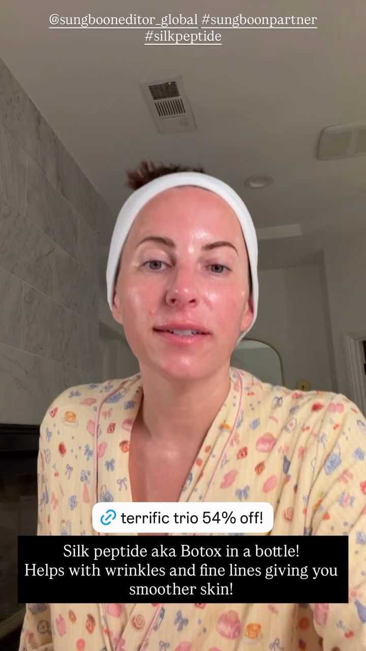 @sungbooneditor_global #sungboonpartner #silkpeptide Silk peptide aka Botox in a bottle!
Helps with wrinkles and fine lines giving you smoother skin!
