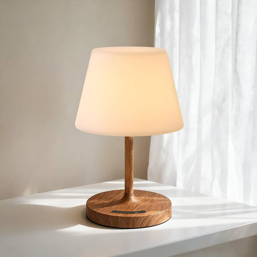 Outdoor Battery Operated Table Lamp, IP54 Waterproof Shower Lamp, 4000mAh Rechargeable Cordless L... | Amazon (US)