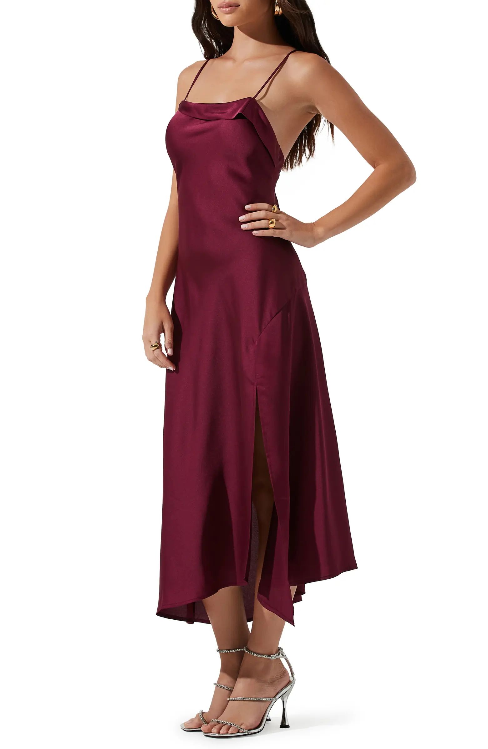 Cowl Slip Midi Dress | Nordstrom