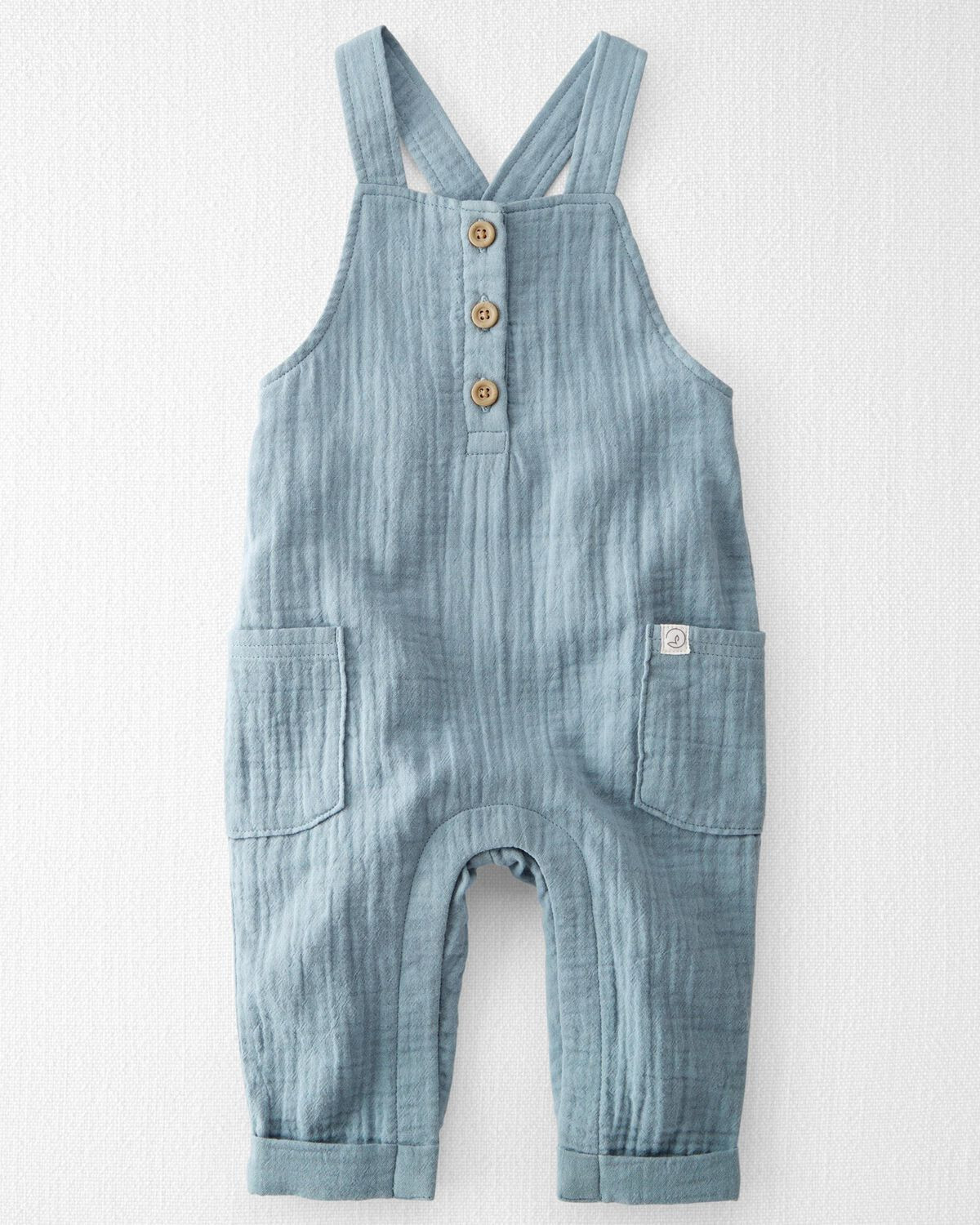 Blue Creek Baby Organic Cotton Gauze Overall | carters.com | Carter's