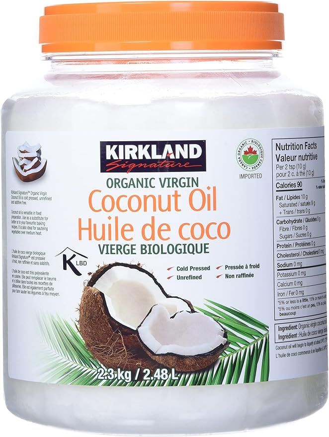 Kirkland Signature organic coconut oil, 84 oz (2.62 QT), 2.48 L | Amazon (CA)