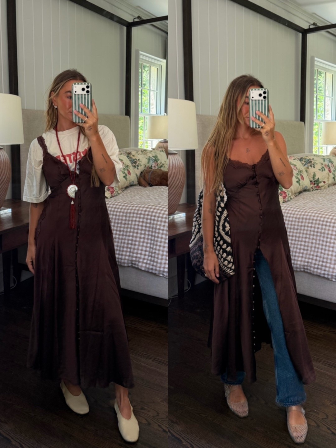 #abercrombiepartner 2 ways to style this @abercrombie dress from summer going into Fall! Which is your fav?