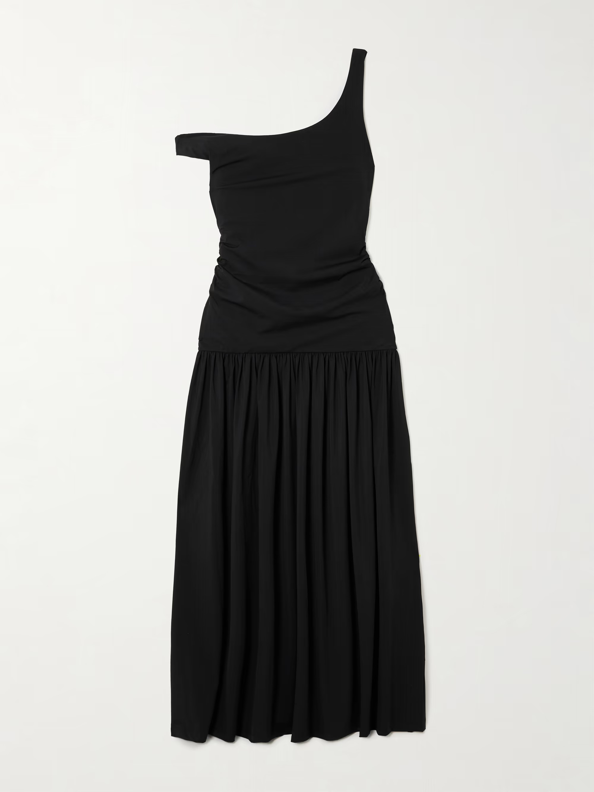 Off-the-shoulder ruched gathered stretch-jersey maxi dress | NET-A-PORTER (US)