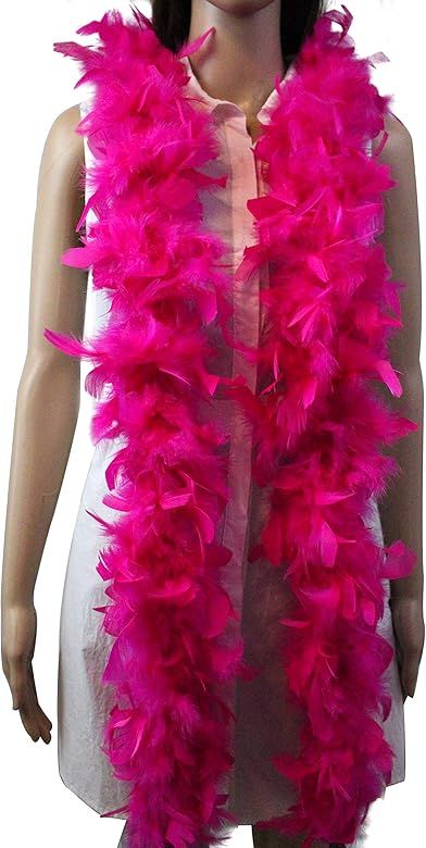 Flydreamfeathers 45 Gram, 6 Feet Long Feather Boa, Great for Party, Kids Party, Halloween Costume, C | Amazon (US)