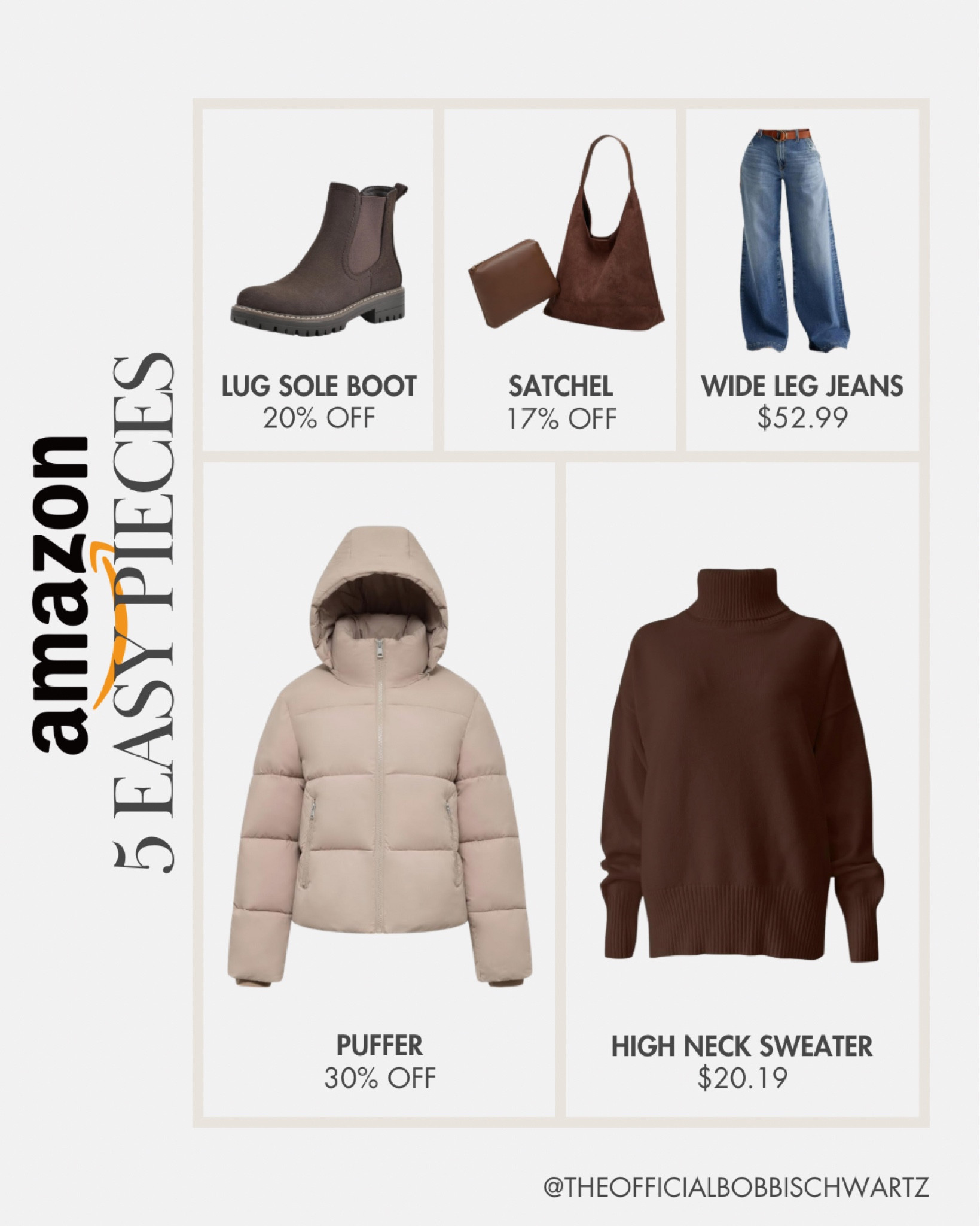 Amazon 5 Easy Pieces: Lug sole boot outfit 



#LTKSeasonal #LTKFindsUnder100 #LTKStyleTip