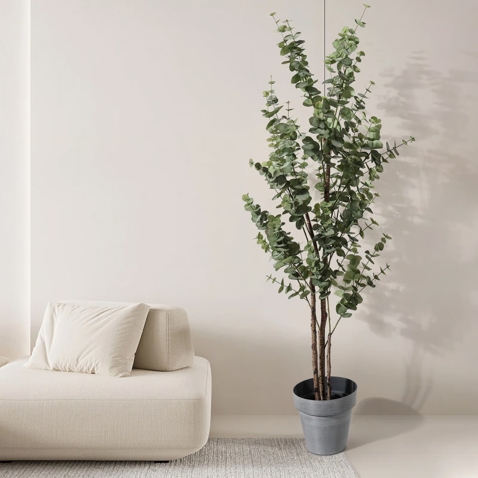 Artificial Tree Eucalyptus in Black Pot for Home Office Décor | Wayfair North America