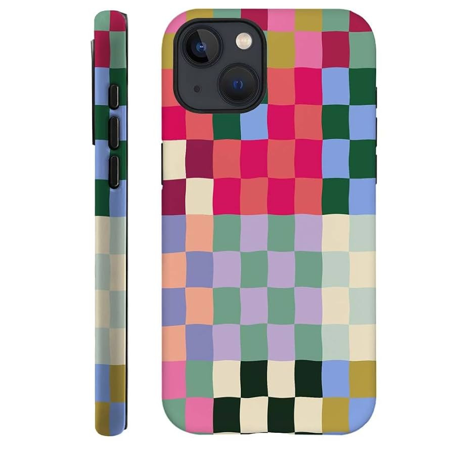 SEized Case Compatible with for iPhone 15 Plus,Colorful Checkerboard Phone Case for Girl Women Bo... | Amazon (US)