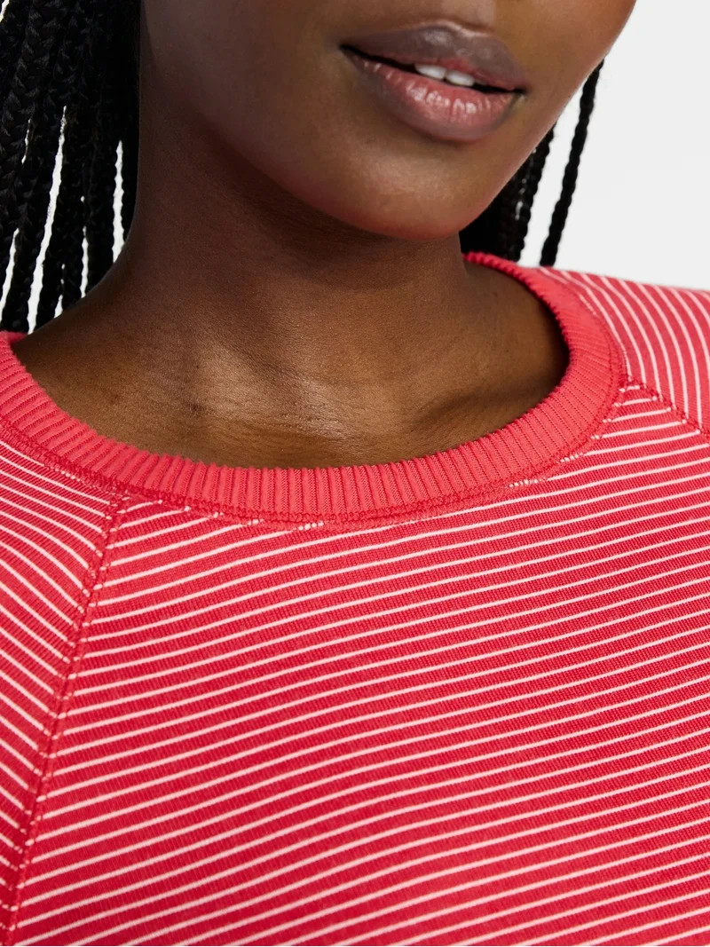 Joyspun Women's Cozy Lounge Collection Hacci Knit Long Sleeve Sleep Top, Sizes XS-3X | Walmart (US)