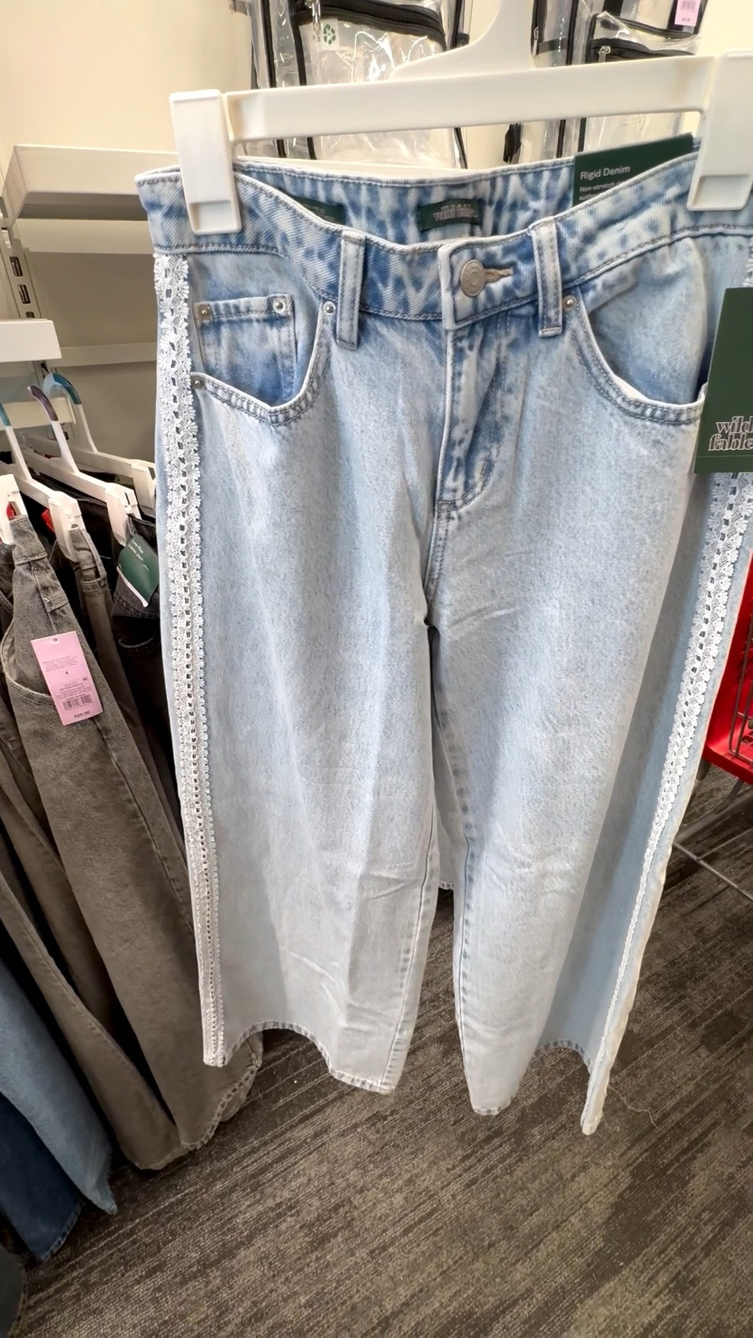 Target Wide Leg Jeans | Lace Trim Jeans | Low Rise Jeans

#LTKSeasonal #LTKFindsUnder50 #LTKFindsUnder100