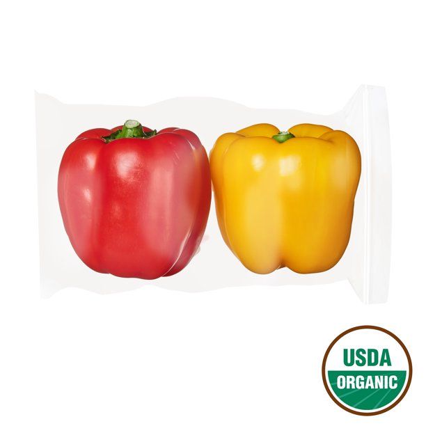 Fresh Organic Color Bell Peppers, 2 count - Walmart.com | Walmart (US)