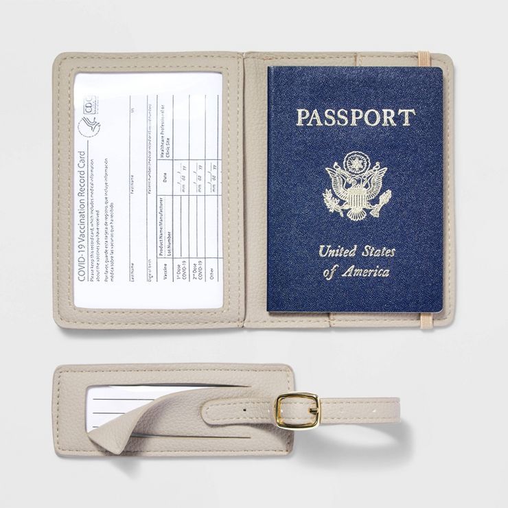 Passport & Slim Luggage Tag 2pc Gift Set Atmosphere - Open Story™ | Target
