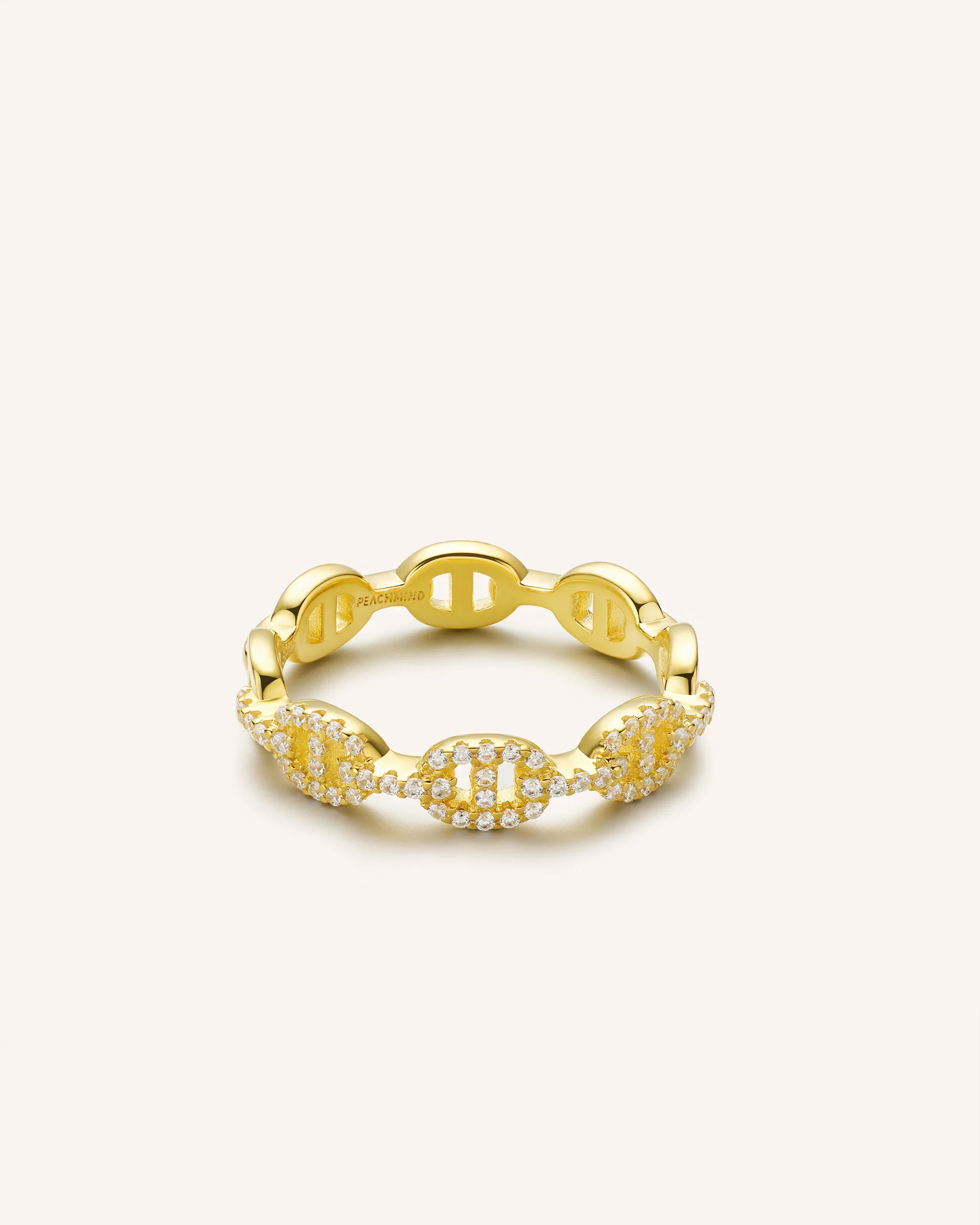 Pavé Highline Ring | PEACHMIND