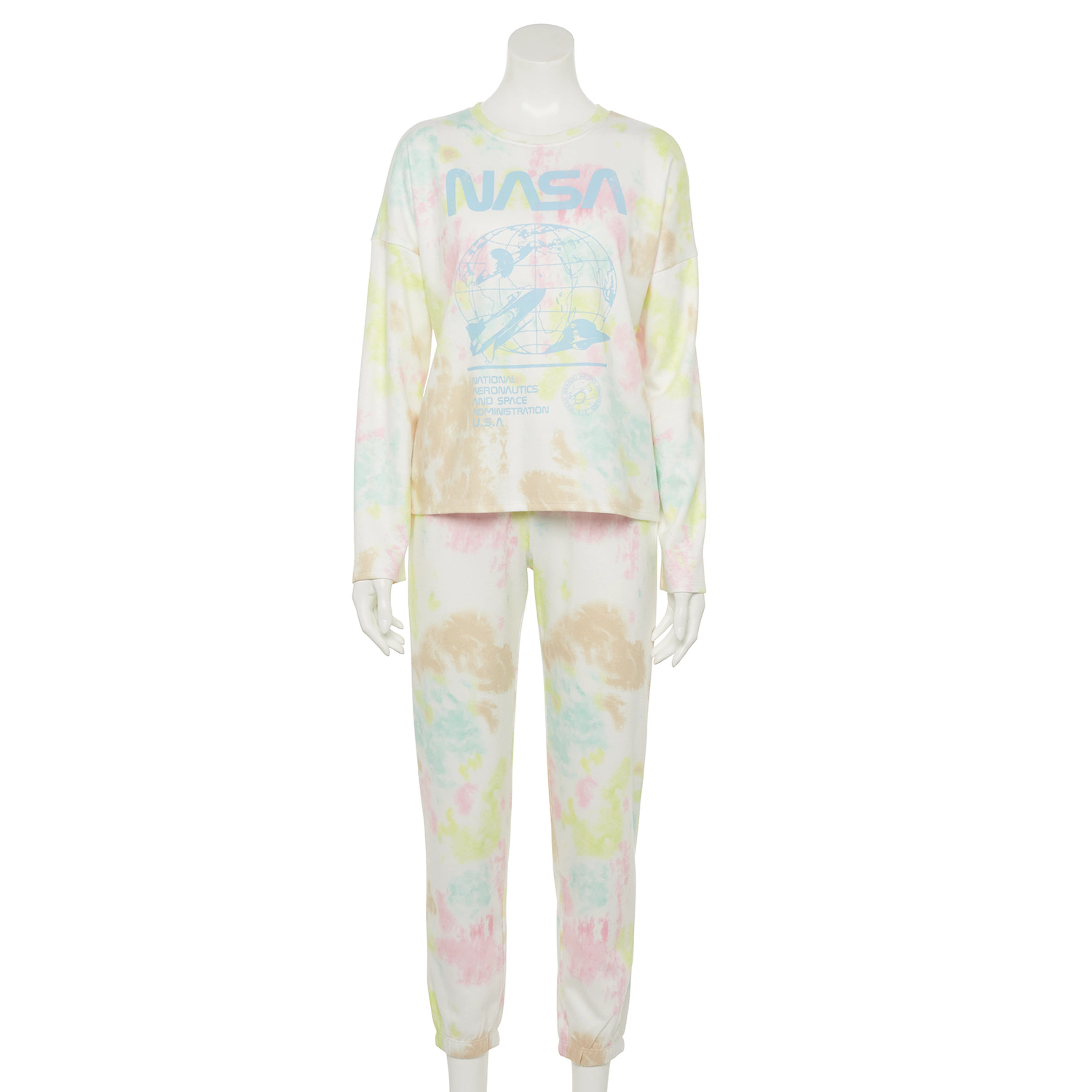 Women's NASA Tie Dye Pajama Top & Pajama Pants Set | Kohl's