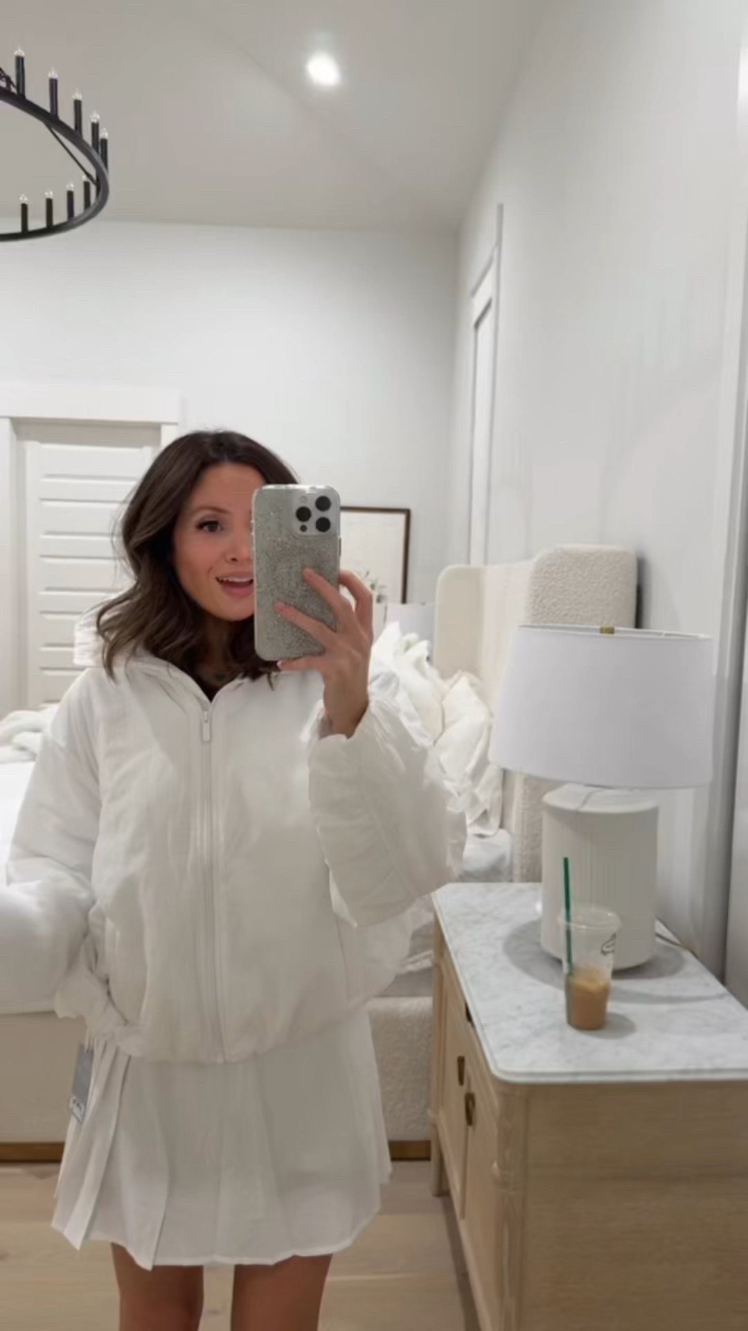 NSALE TRYON 💛 I love love this jacket! it does cinch at the bottom! i’m wearing an extra small (it runs big)! super lightweight and so cute! wearing the skirt in size small but could have ordered an xs! the zella tank in a small (tts)!

#LTKSaleAlert #LTKSeasonal #LTKStyleTip