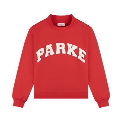Varsity Mockneck - Ruby + Sunset Floral | Parke