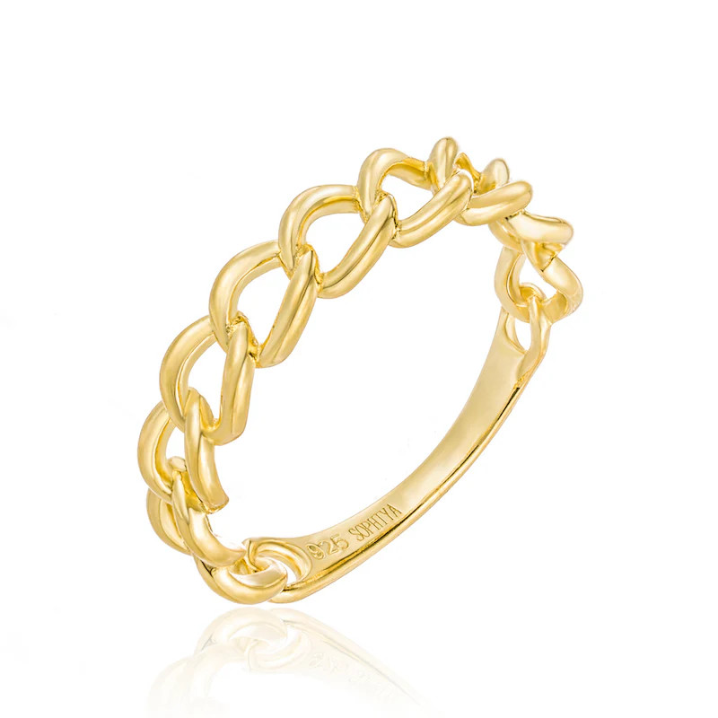 Celia Cuban Chain Ring | SOPHIYA