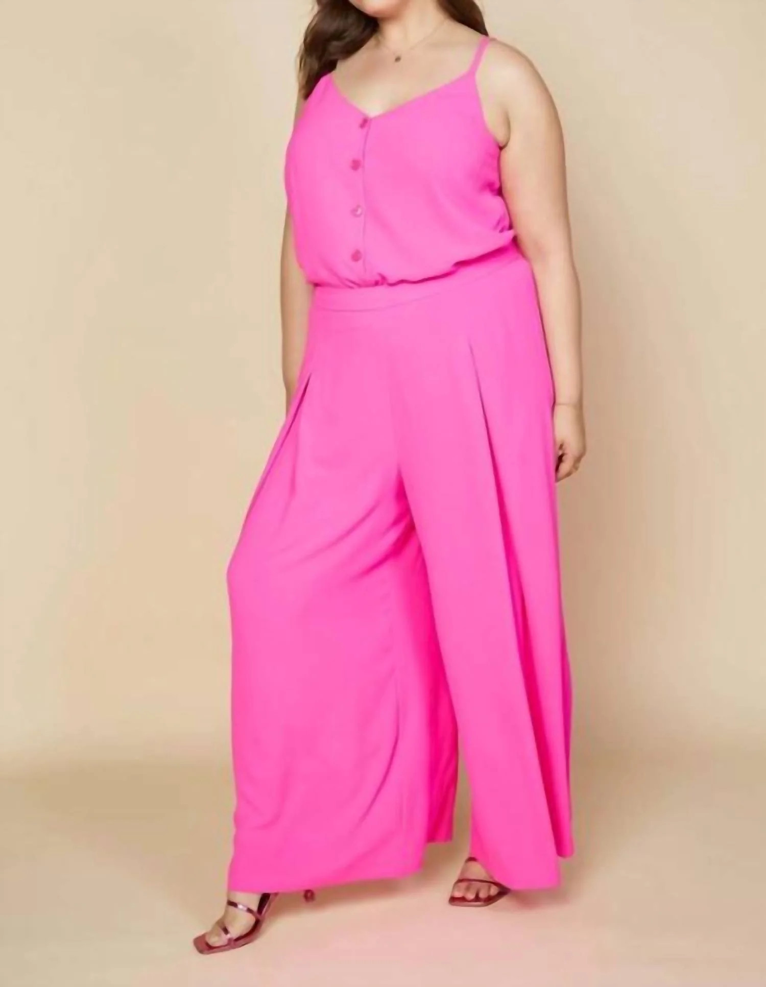 Ultra Pink Palazzo Pants | Shop Simon