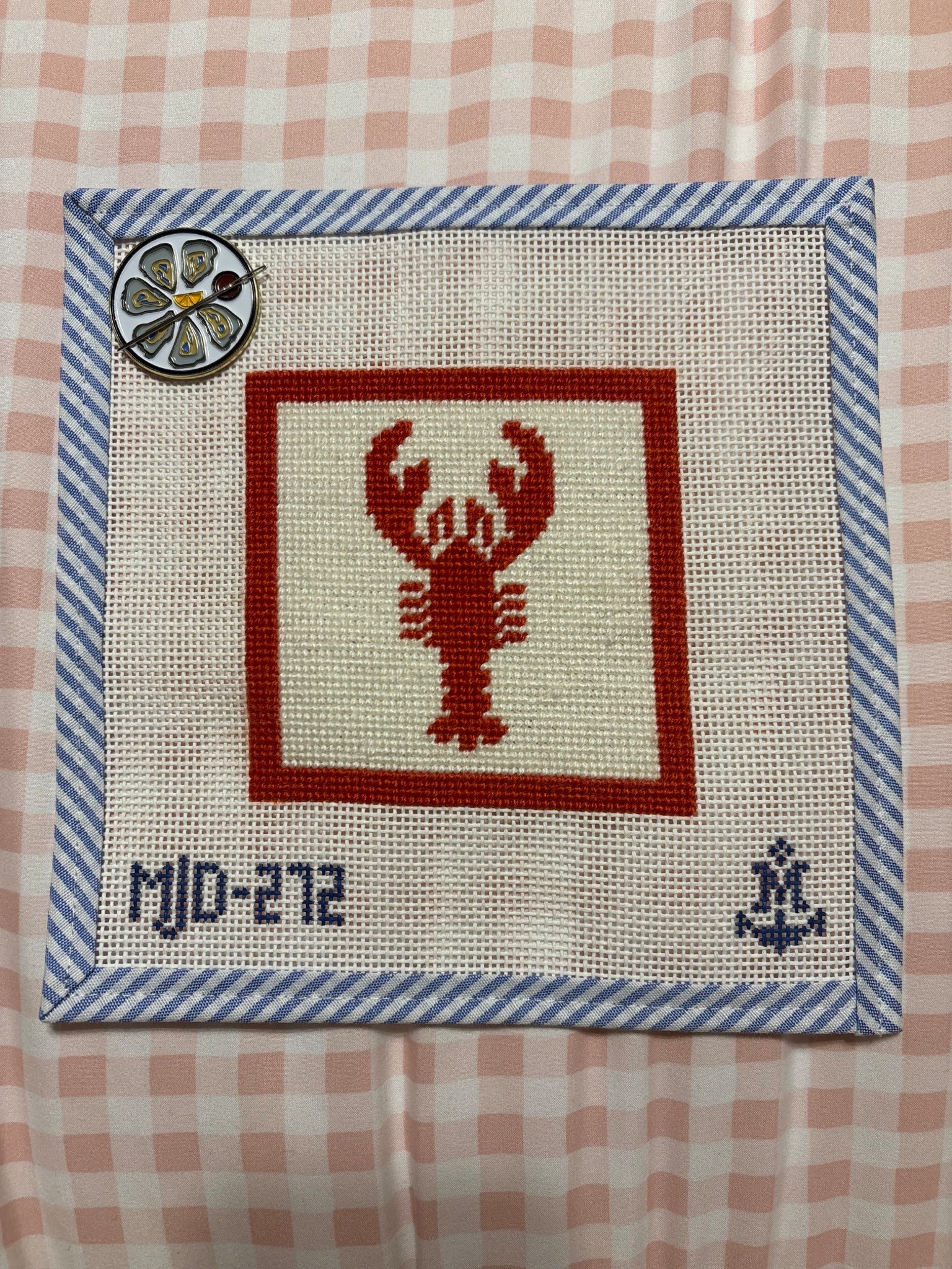 my first ever needlepoint lower case f finish and I’m obsessed and I think you need it too! 🦞 

#LTKdayinmylife #LTKselfcare #LTKmorningroutine