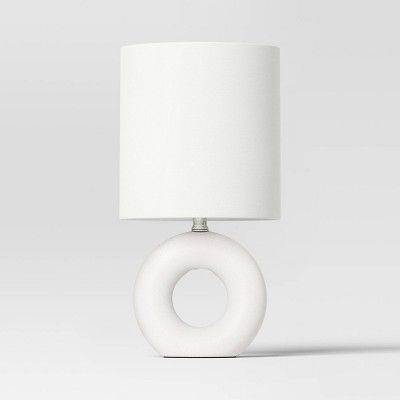 Abstract Ceramic Mini Table Lamp White - Threshold™ | Target