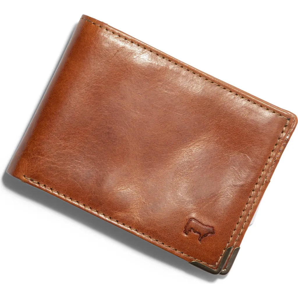 Will Leather Goods The Industrial Leather Bifold Wallet in Cognac at Nordstrom | Nordstrom