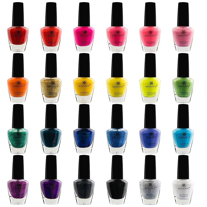 SHANY Cosmopolitan DIY Nail Polish set - Nail Lacquer Quick Dry, Full Size, Vibrant, Colorful, Tr... | Amazon (US)