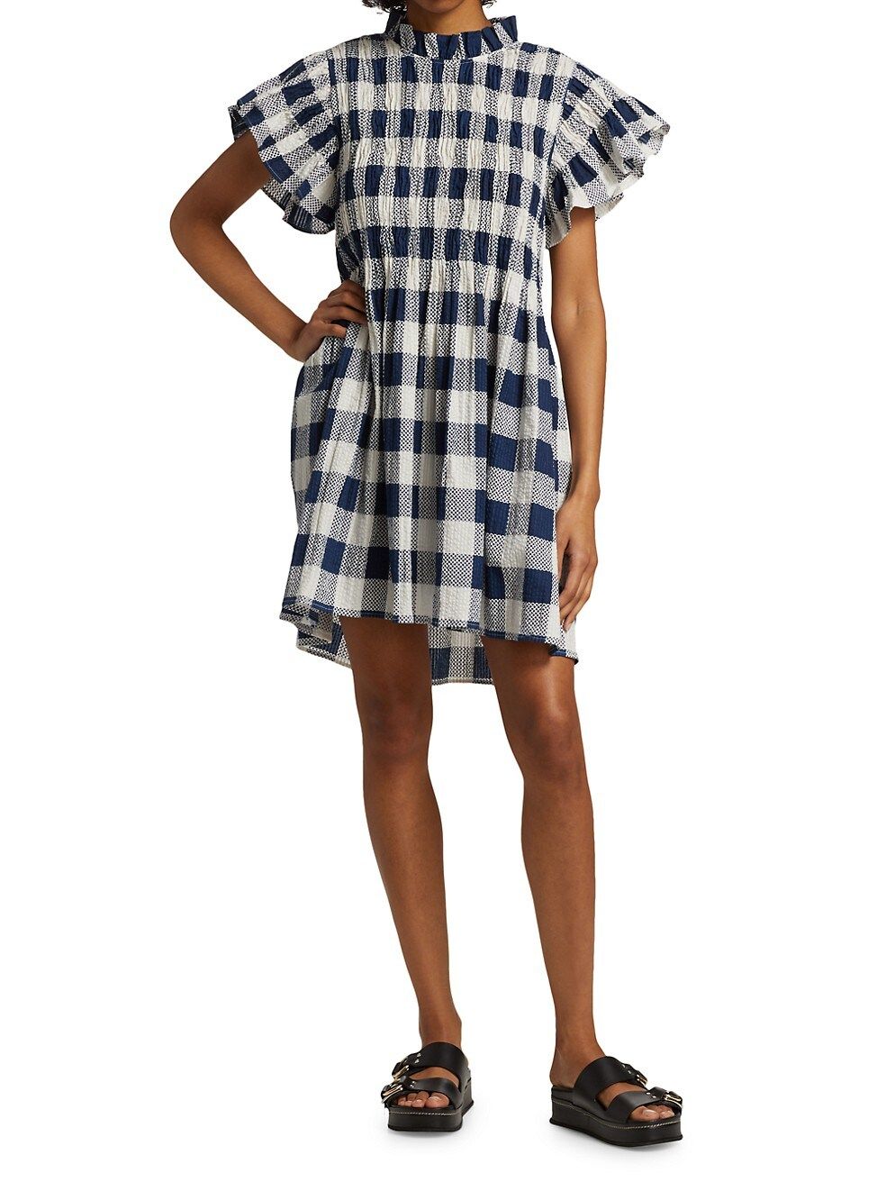 Morgan Plaid Smocked Dress | Saks Fifth Avenue